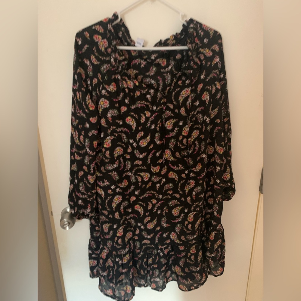Chiffon floral dress  Size medium